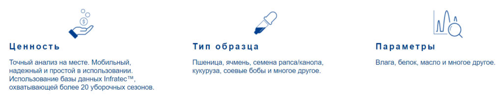 преимущества анализатора зерна Infratec Sofia
